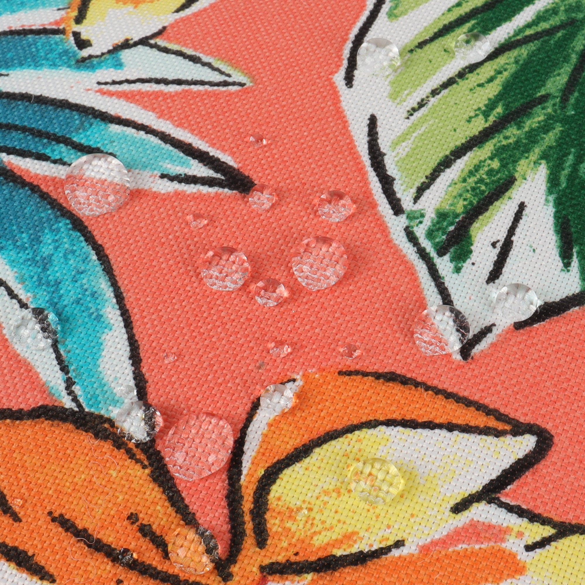Bright Coral Pink 18x18 Waterproof & Fade-Resistant Outdoor Throw Pillows, Set of 2