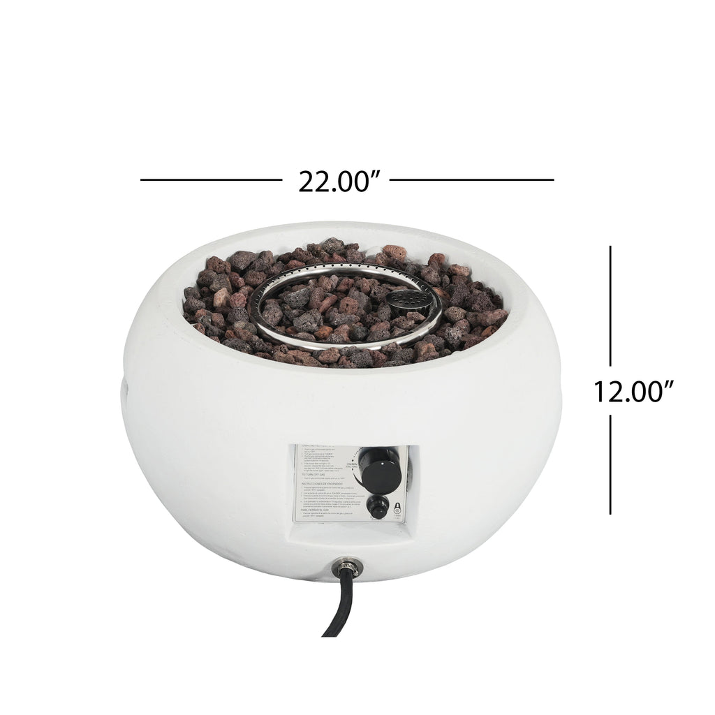 Patio MGO Propane Fire Pit, 40,000BTU, Tank Cover Not Provided