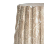 Outdoor Cleme Carved Side Table