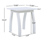 Selma Acacia Wood Outdoor Accent Side Table