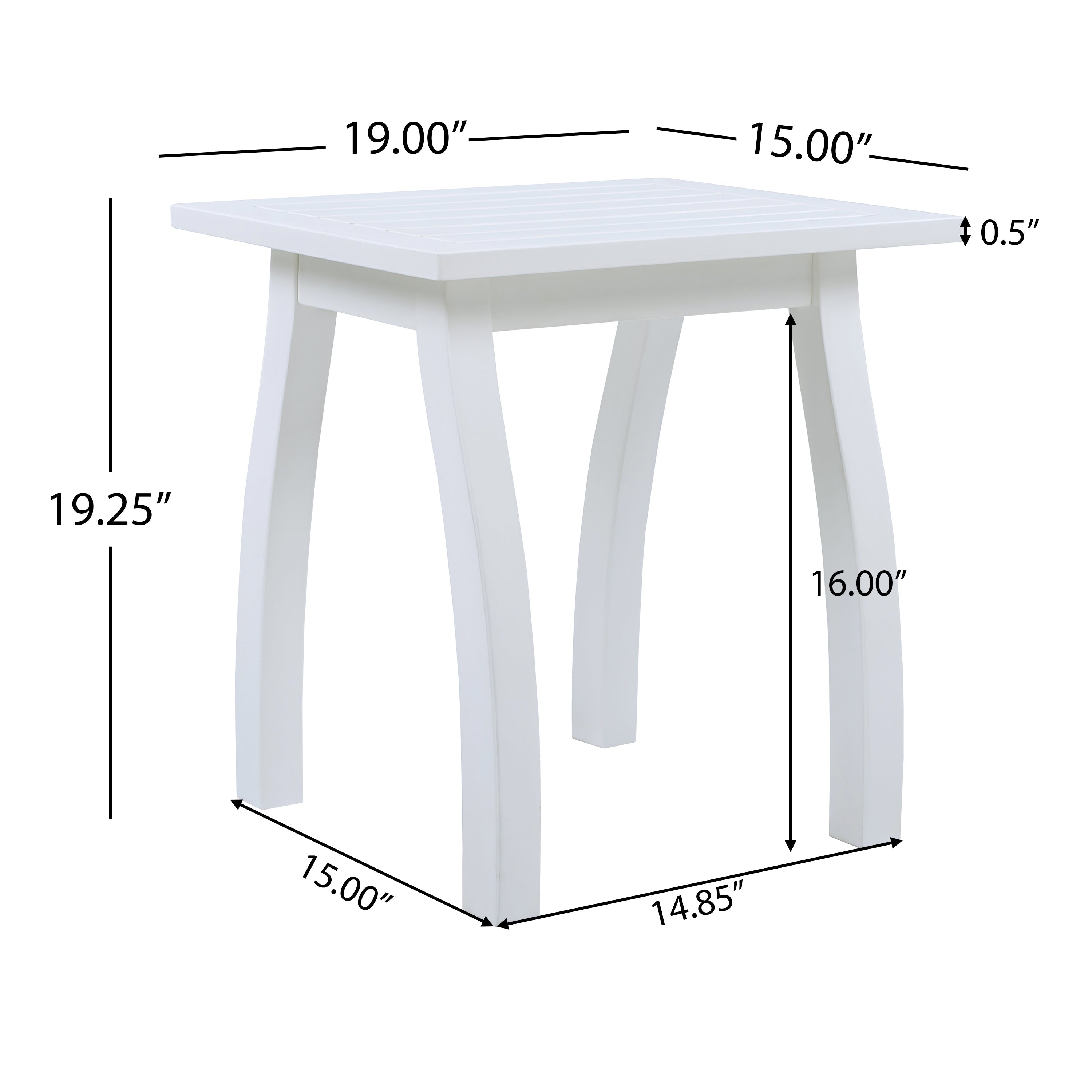 Selma Acacia Wood Outdoor Accent Side Table