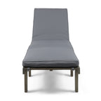 Ariana Acacia Wood Chaise Lounge with Cushion