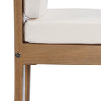 Seacliff Outdoor Acacia Wood Barstools, Set of 2