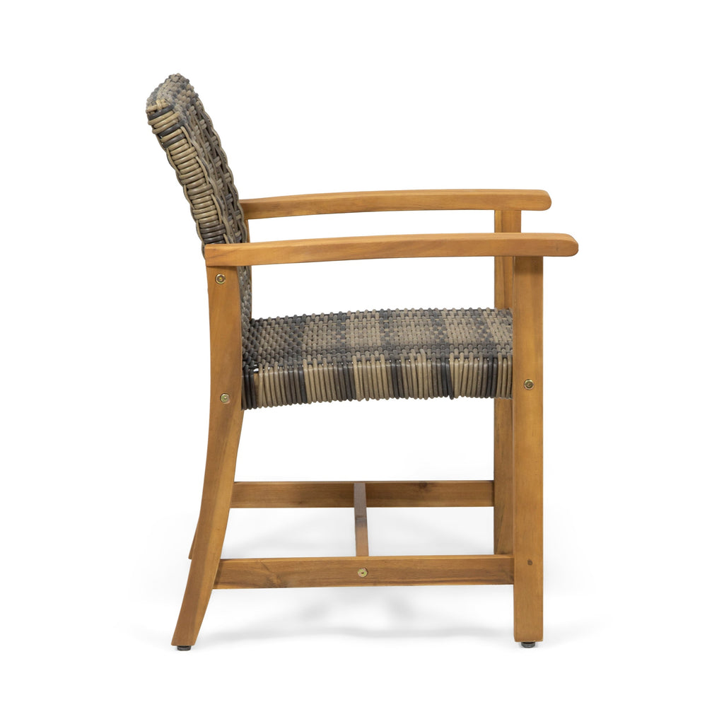 Hampton Outdoor Rattan Dining Chairs, Set of 2