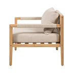 Driftwood Bay Acacia Wood & Beige Rope Outdoor Leisure Chair