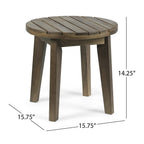 Rhythmus 3-Piece Outdoor Chat Set with 2 Curved Chairs Design and Slatted Table Top