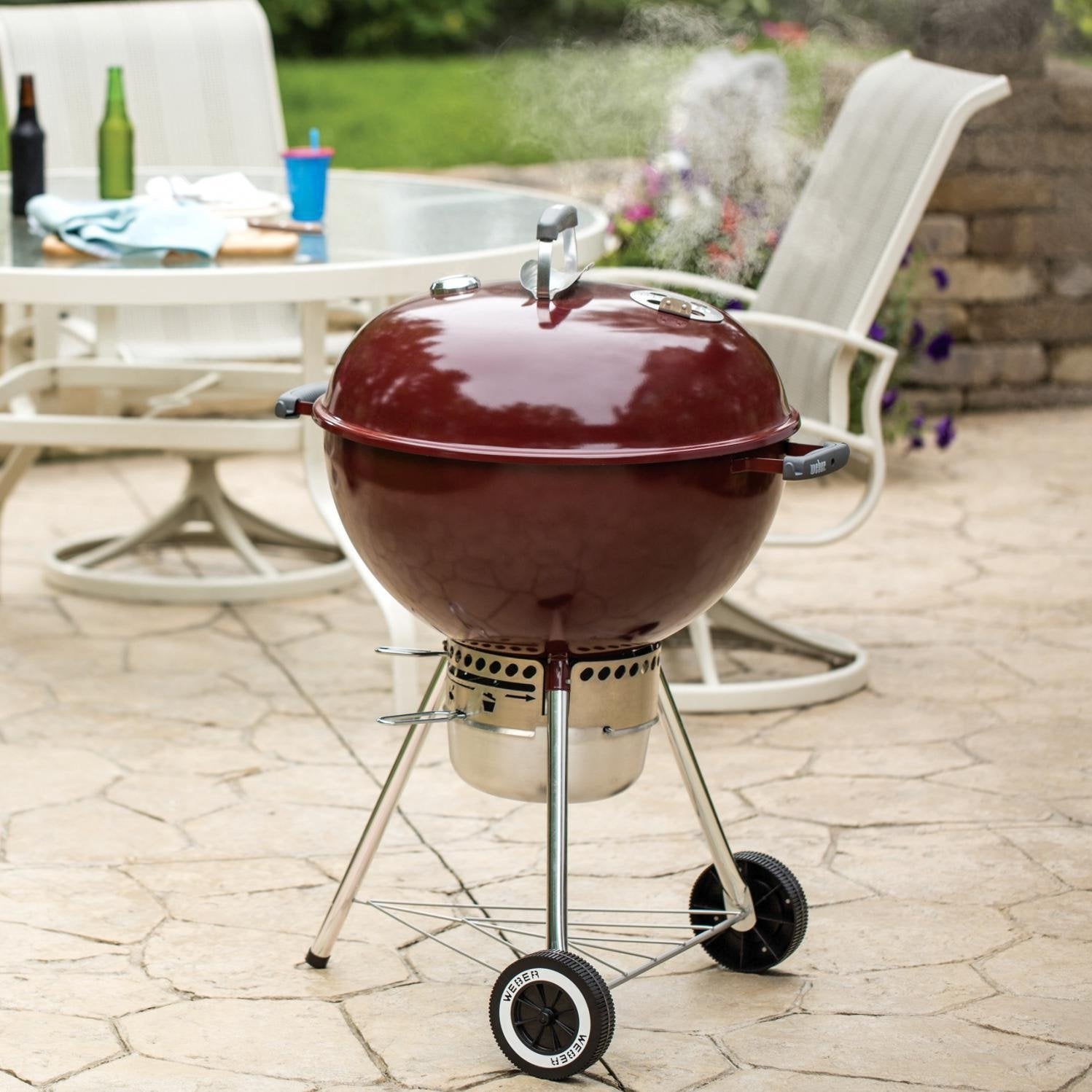 Weber Original Kettle 22" Premium Crimson Charcoal Grill