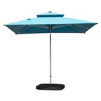 9' Aluminum Cantilever Tilt Patio Umbrella with Center Pole, Base Not Included
