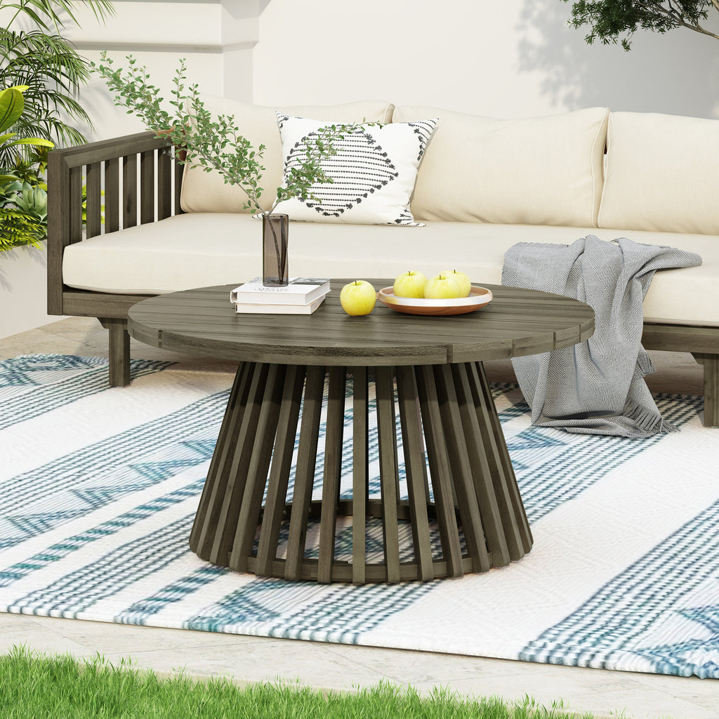 Tidewell Outdoor Acacia Wood Coffee Table