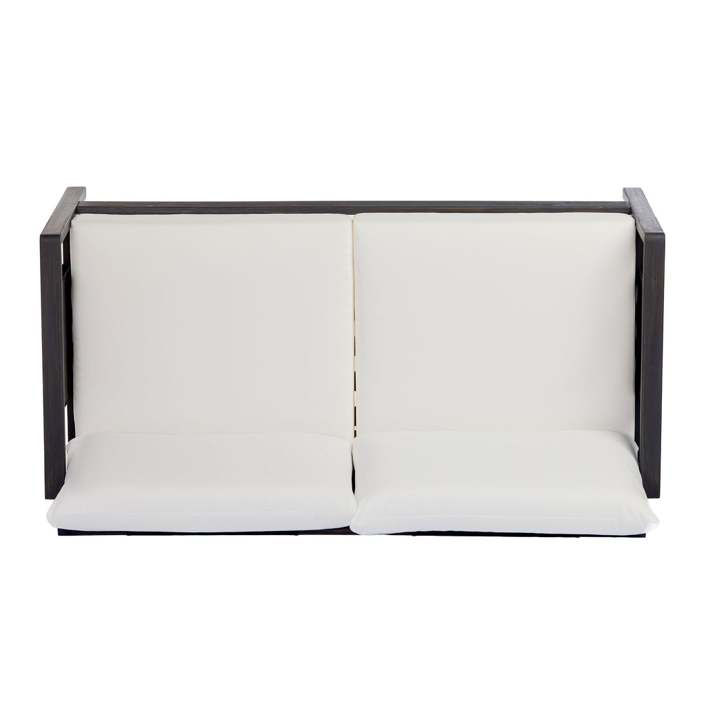 Khali 2 Piece Acacia Wood Outdoor Sofa Set with Cushions