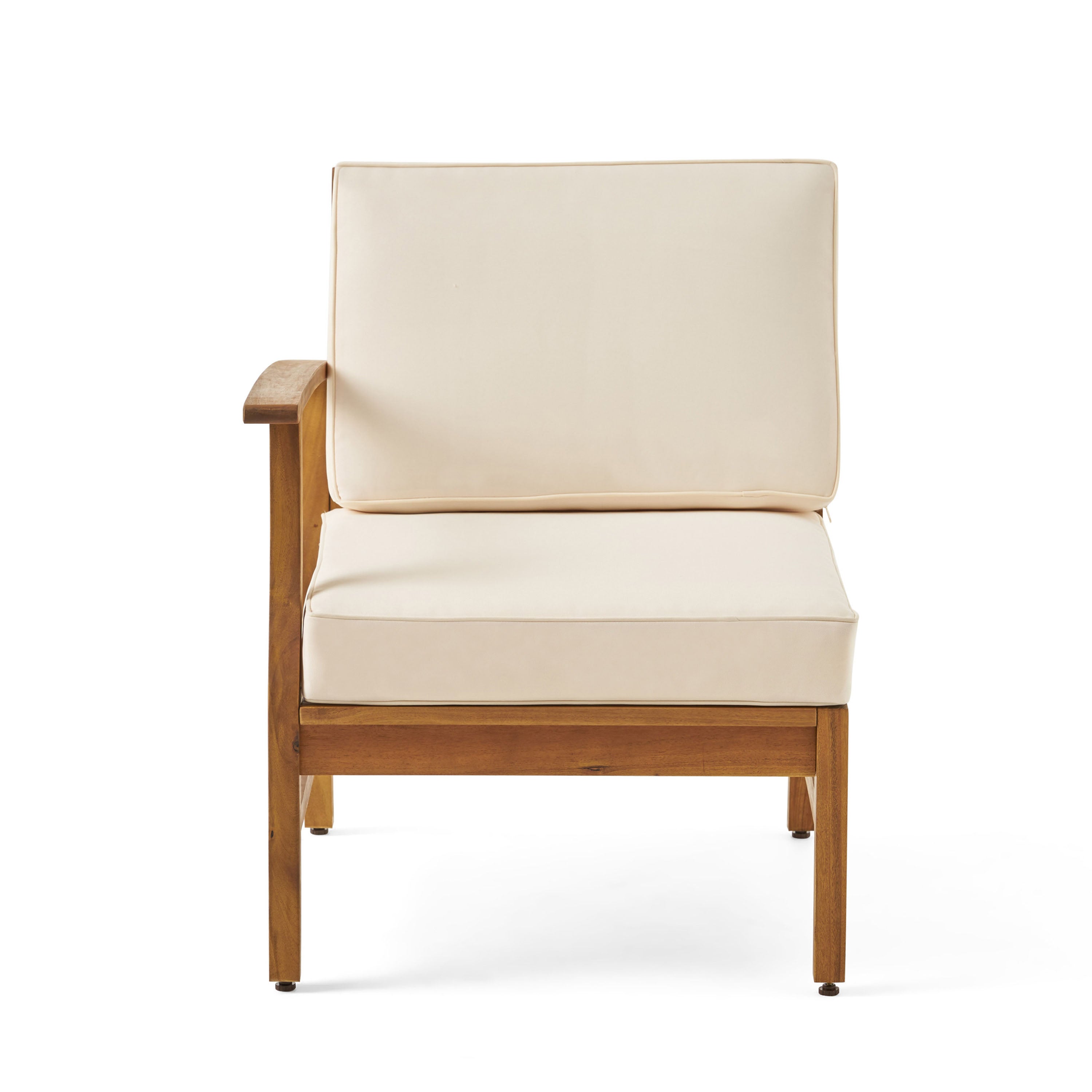 Perla Outdoor L-Shape Sectional Sofa with Coffee Table