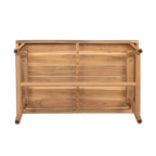Indira Outdoor Acacia Wood Chat Set