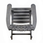 Echoes Outdoor Acacia Wood Adirondack Rocking Chair