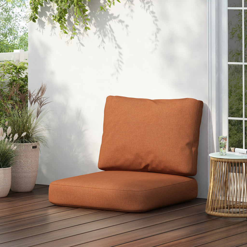 Noah Outdoor Club Chair Cushion Set, Seat Cushion and Back Cushion