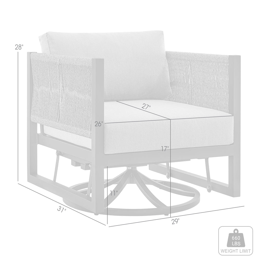 Mareike Outdoor Patio Swivel Glider Lounge Chair