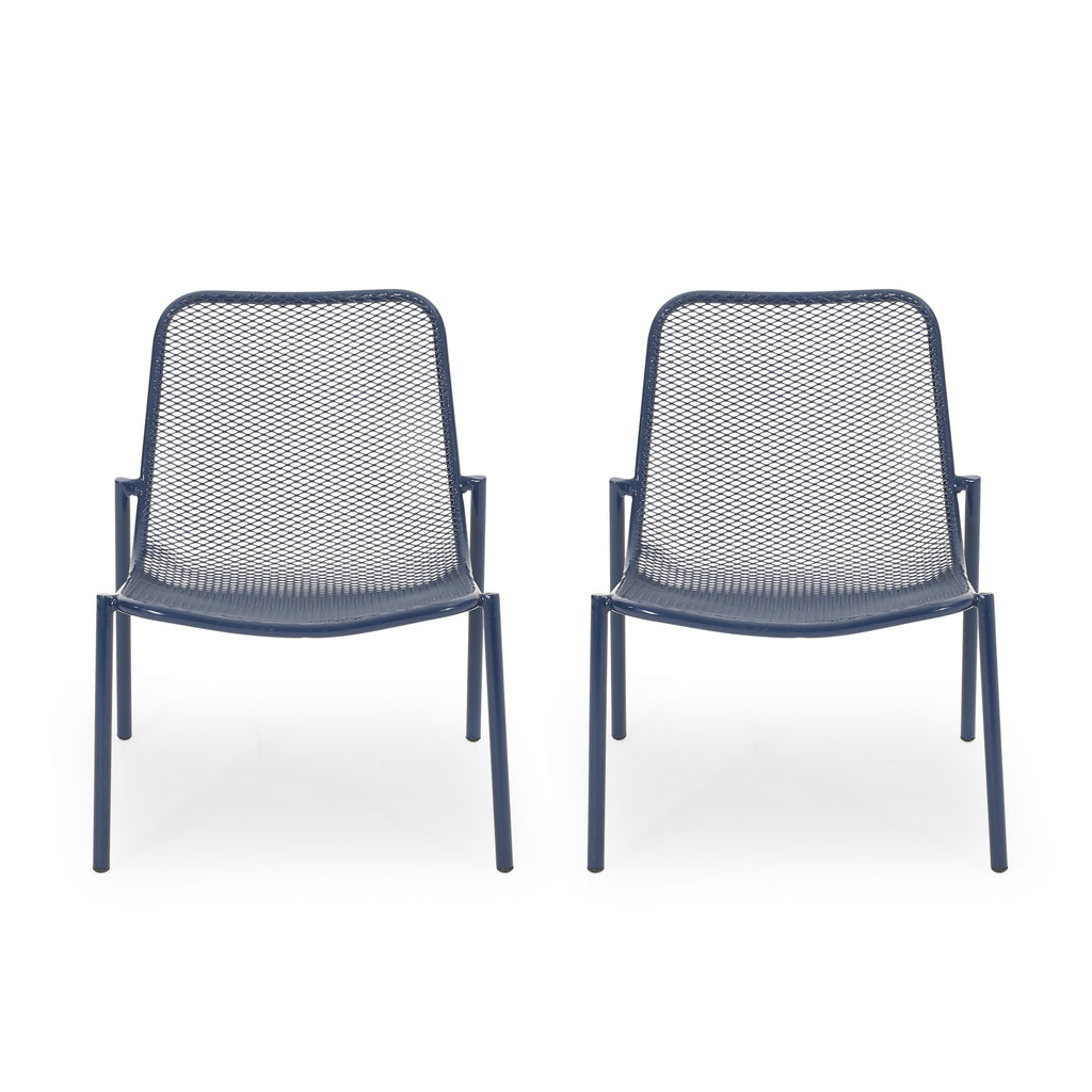 Kincaid Stackable Iron Chairs, Set of 2