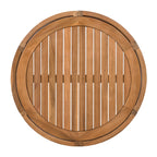 Sundara Acacia Wood Outdoor Coffee Table with Handwoven Rope Accents