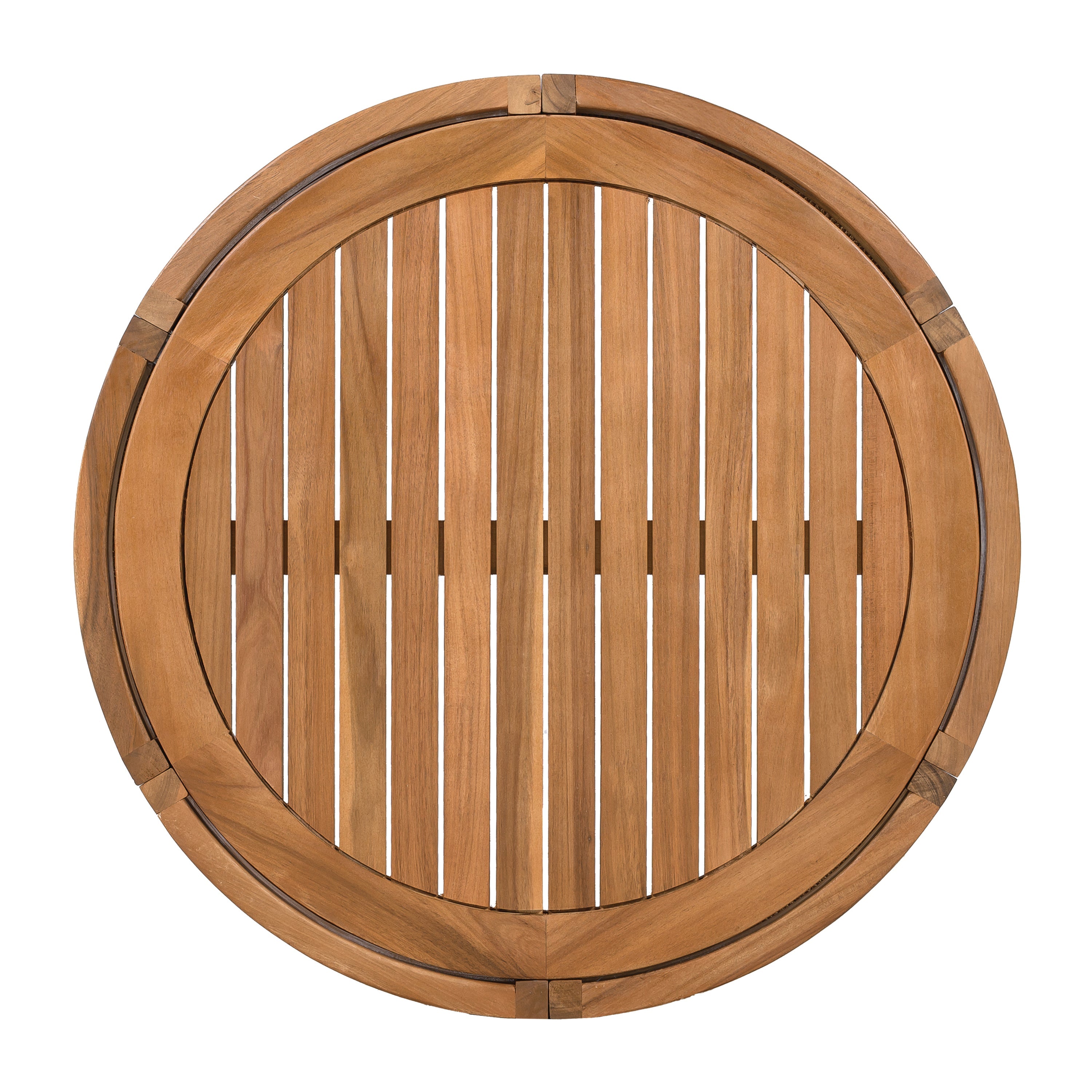 Sundara Acacia Wood Outdoor Coffee Table with Handwoven Rope Accents
