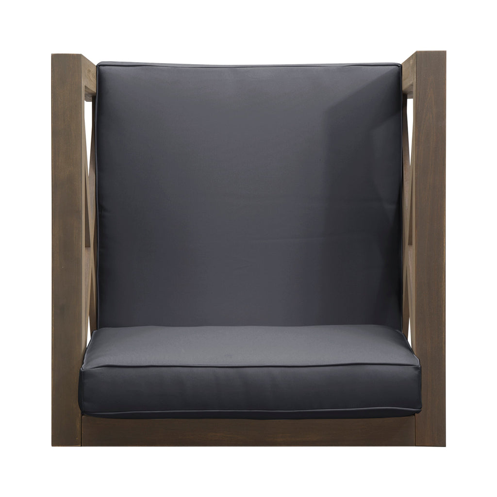 Brava Outdoor Club Chair with Water-Resistant Cushions