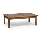 Laurel Outdoor Acacia Wood and Rope Chat Set