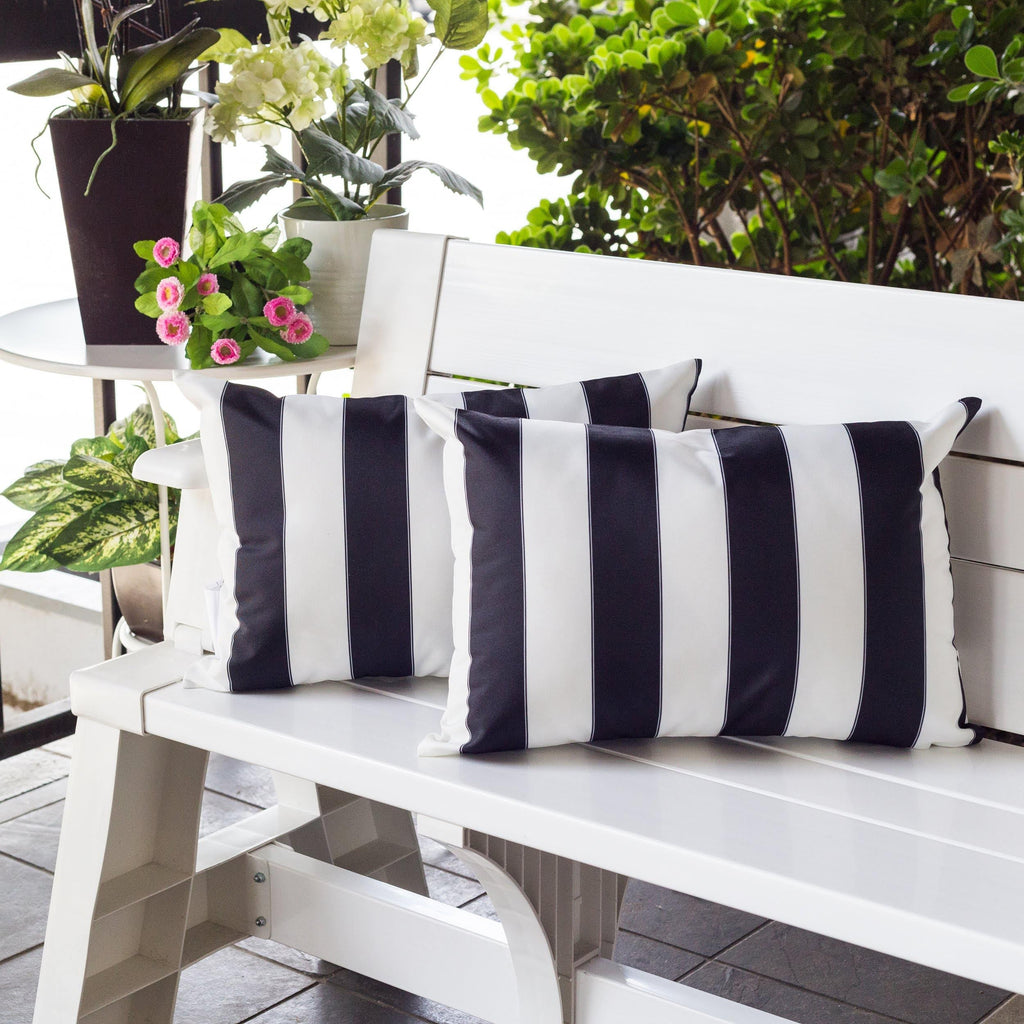 Horizon Stripe Outdoor Lumbar Pillow