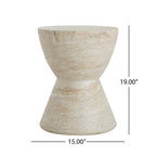 Hourglass Outdoor Lightweight Side Table