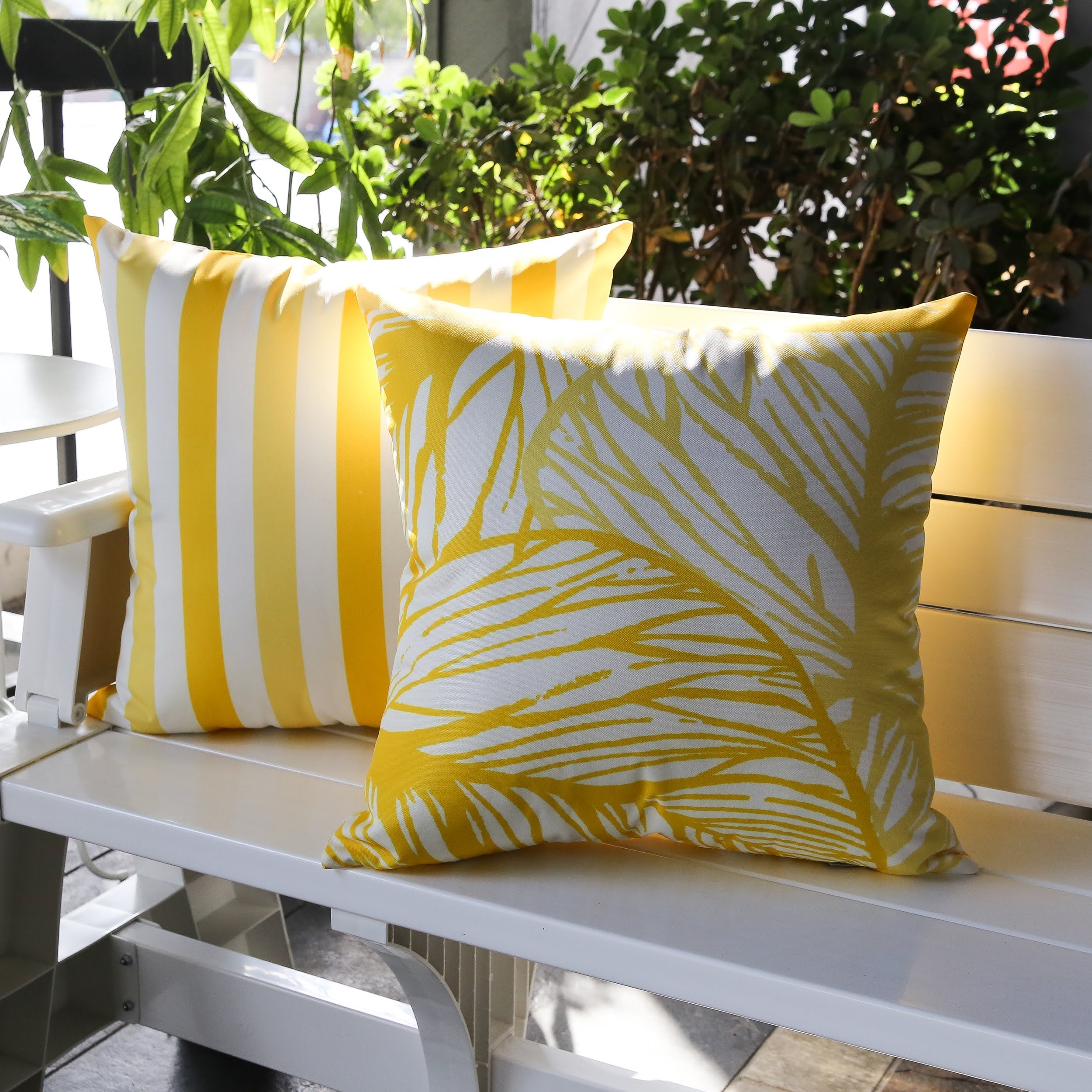 Leaf Vein Outdoor Pillow