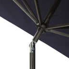 6.5 x 10 ft Rectangular Patio Umbrella with Crank, Base Not Included