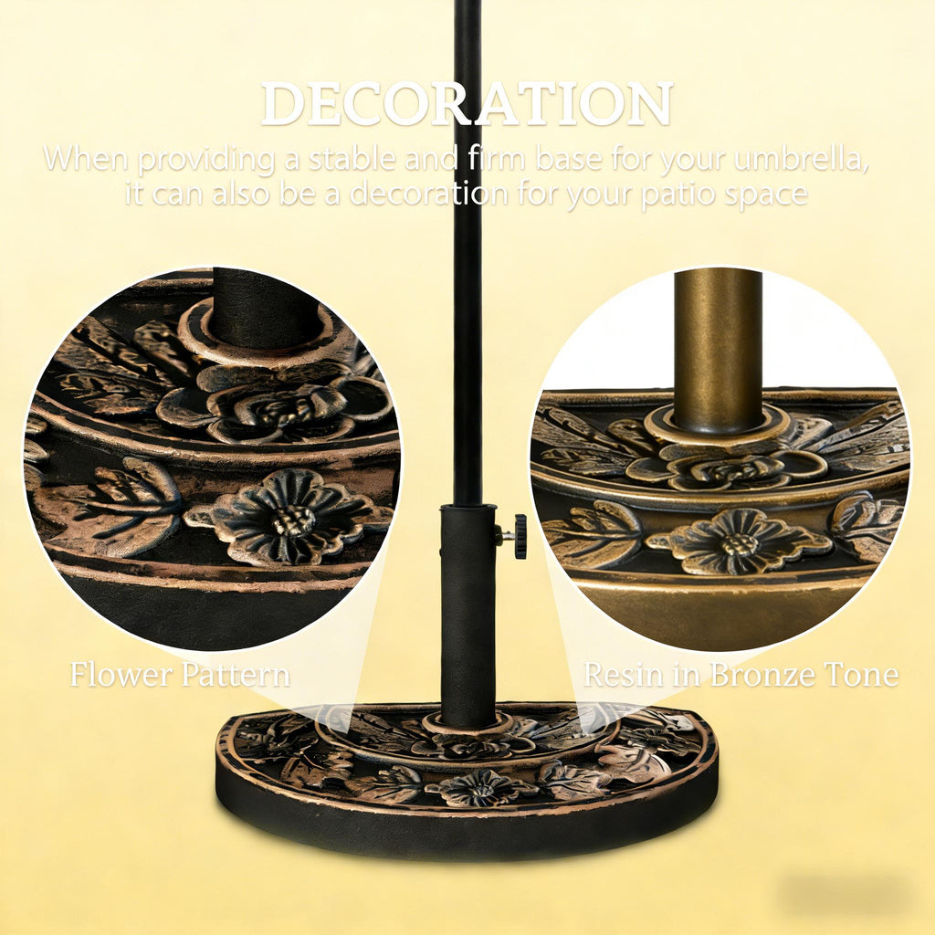 Half Round Outdoor Decorative Umbrella Base