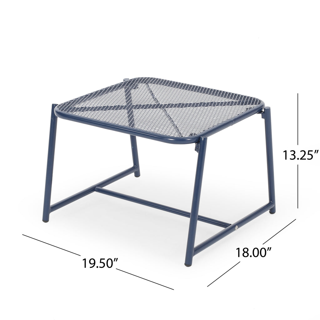 Kincaid Outdoor Modern Iron Side Table