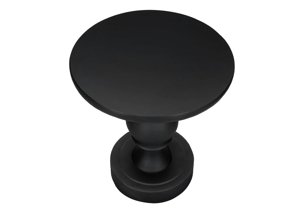 Transitional Pedestal Indoor Outdoor Accent Table