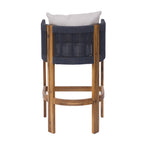 Matera Outdoor Wood & Rope Barstools, Set of 2