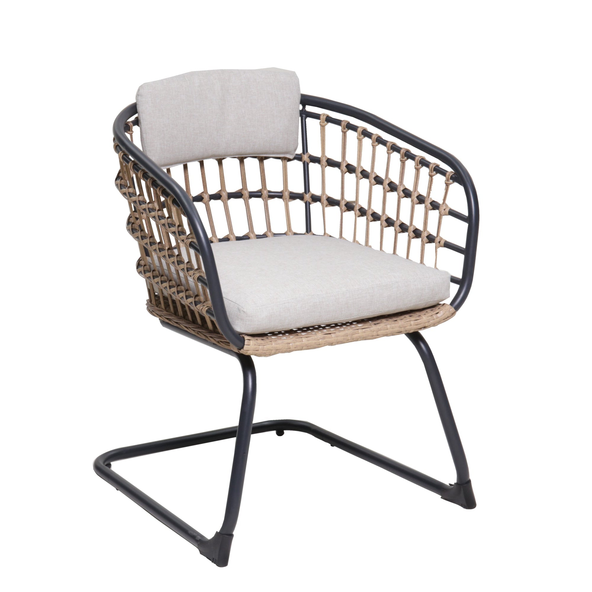 Maristella Outdoor Wicker Dining Chairs, Set of 2