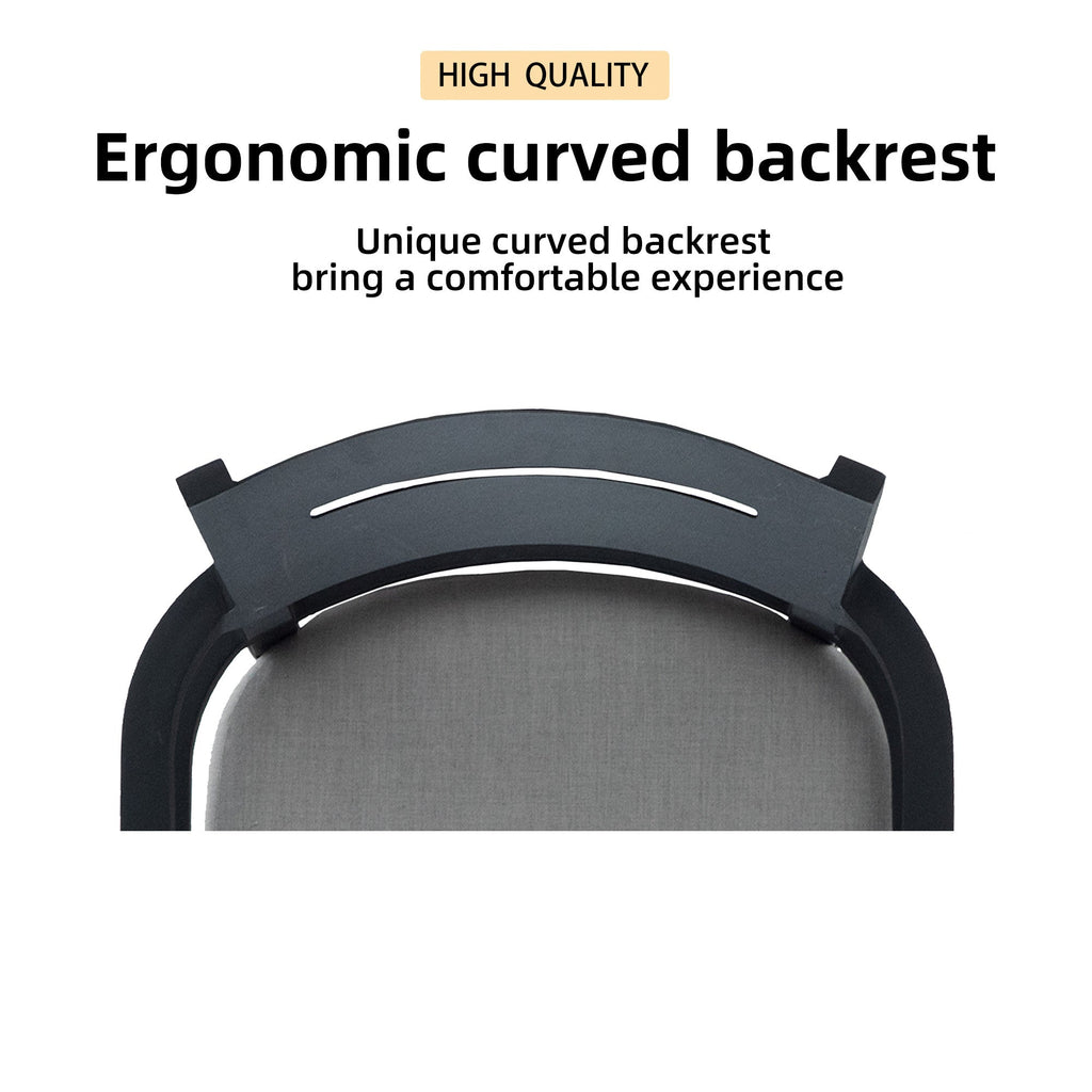 Outdoor Swivel Chair with Seat Cushion and Curved Backrest, Set of 2