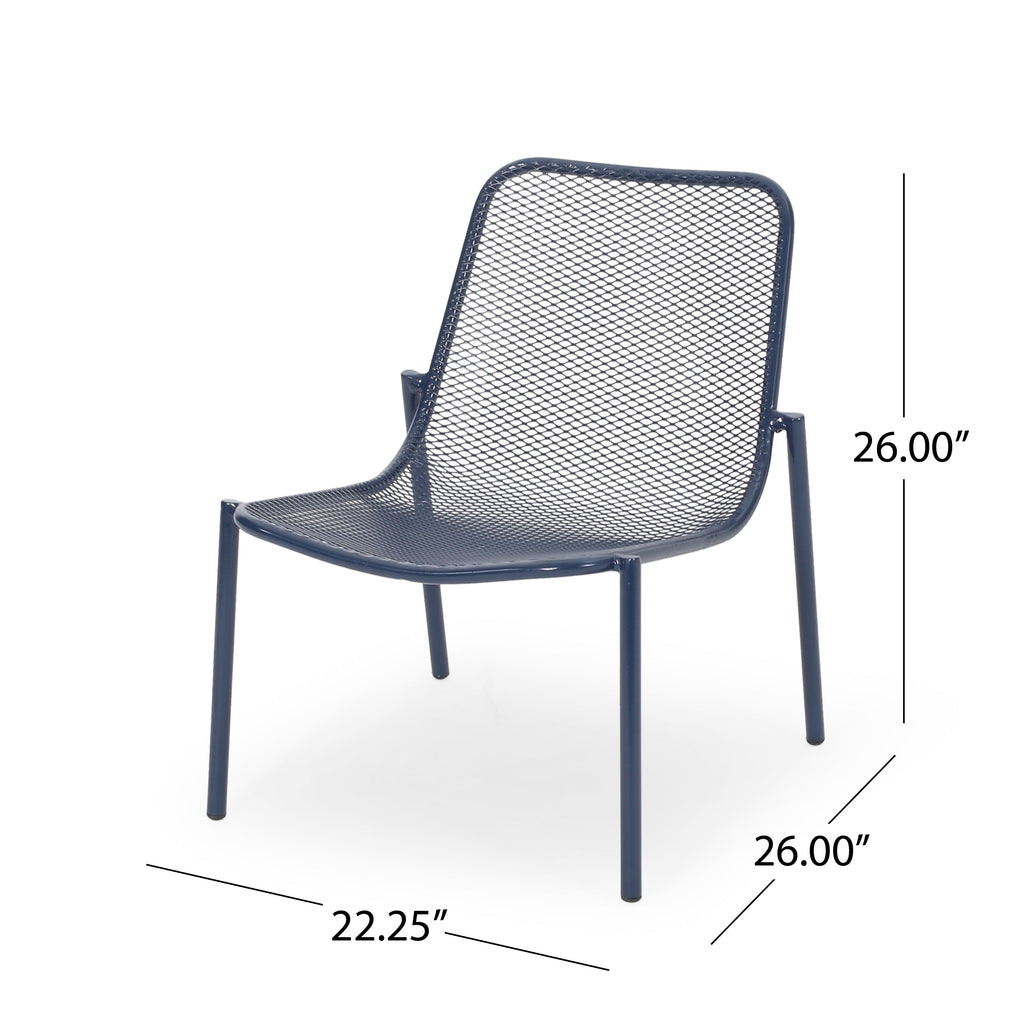 Kincaid Stackable Iron Chairs, Set of 2