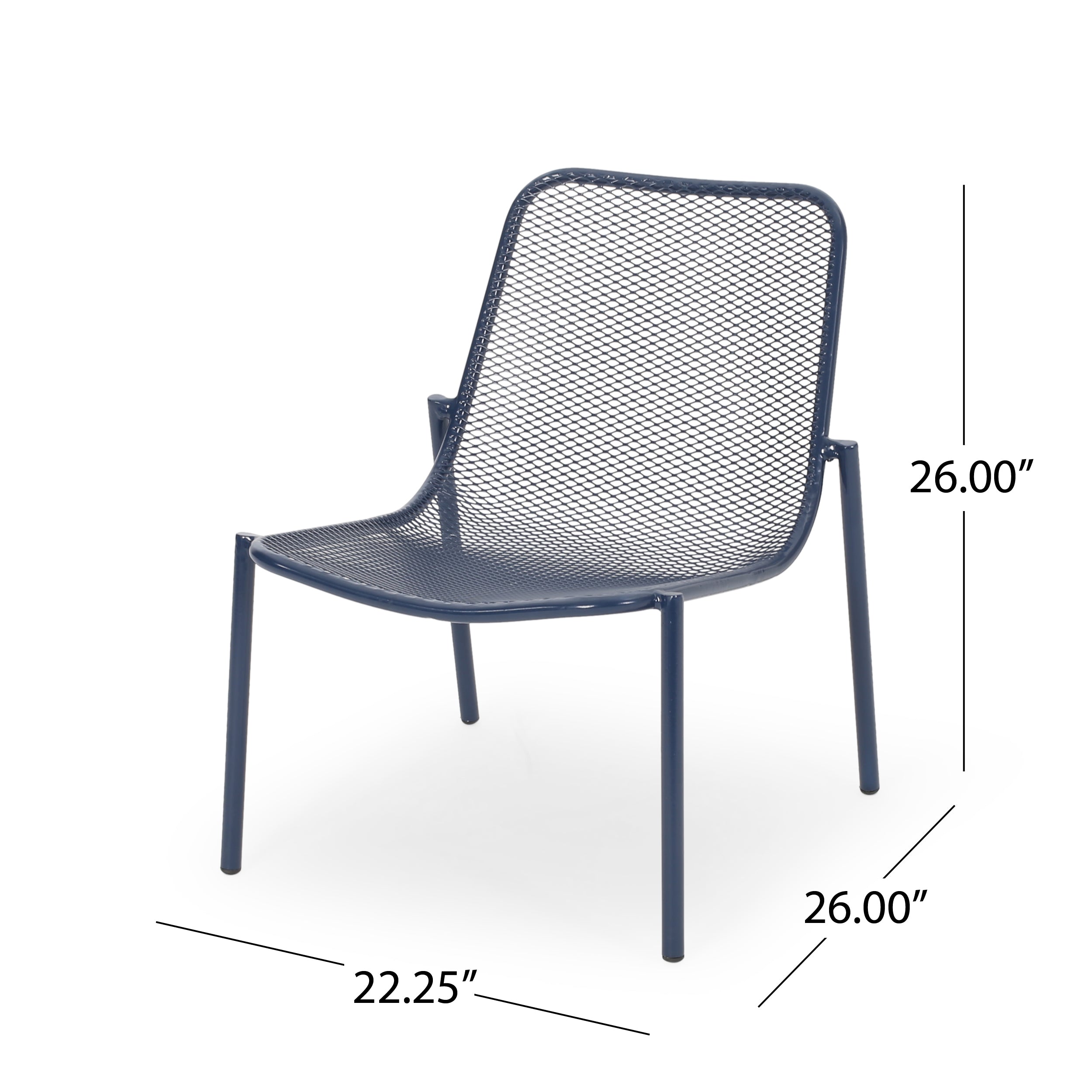 Kincaid Stackable Iron Chairs, Set of 2