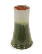 17'' Green Ombre Ceramic Bird Bath