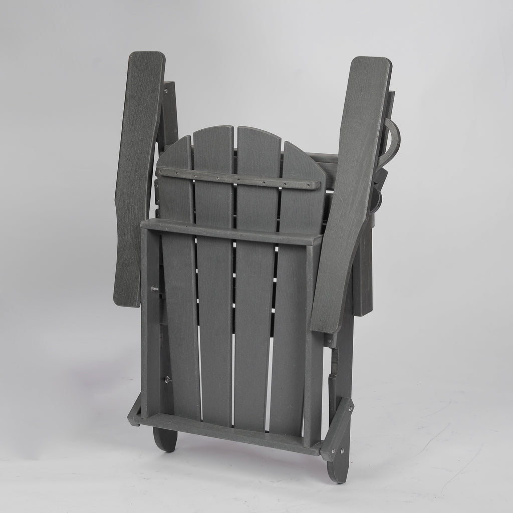 Composite Folding Adirondack Chair with Dual Cup Holder