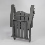Composite Folding Adirondack Chair with Dual Cup Holder