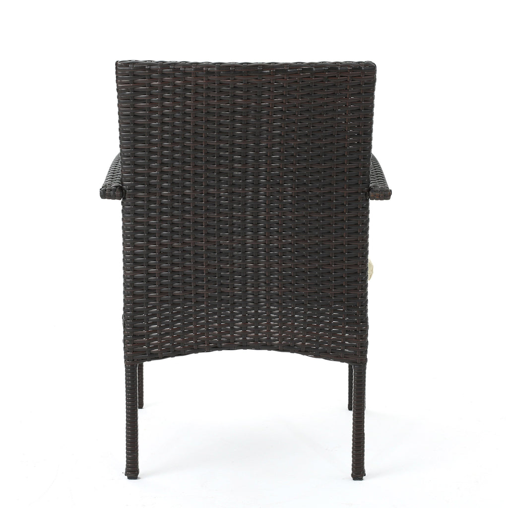 Cordoba Outdoor Wicker Dining Chairs, Set of 2