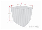 Zelma Square Woven Outdoor Pouf