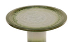17'' Green Ombre Ceramic Bird Bath