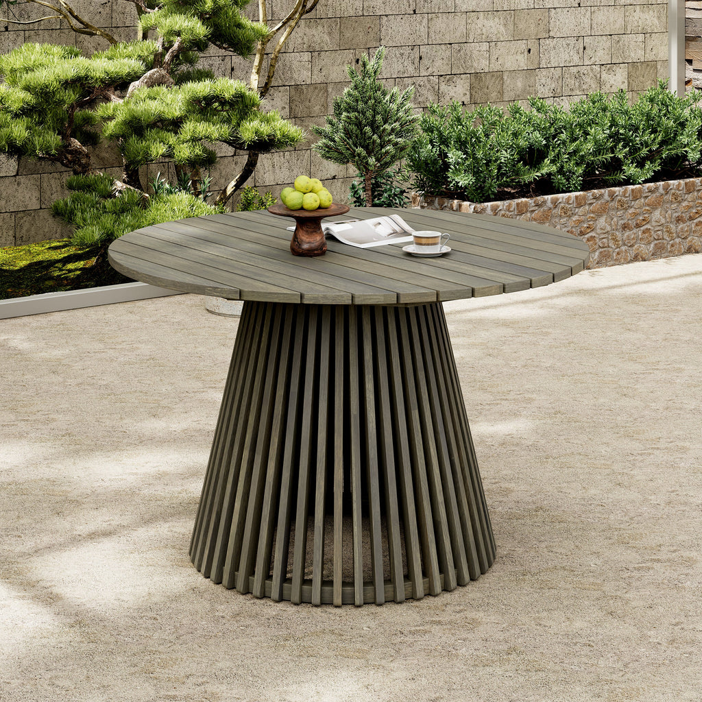 Tidewell Outdoor Acacia Wood Dining Table
