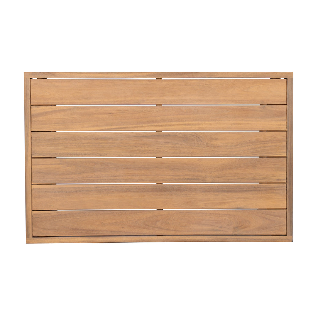 Indira Outdoor Acacia Wood Chat Set