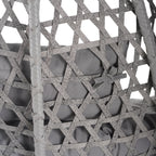 Hanging Swinging Egg Chair with Rattan Weaving, Base Included