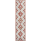 Lior Geometric Moroccan Diamond Indoor/Outdoor Runner Rug