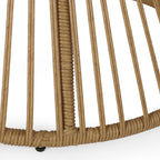 Strontianite Outdoor Rattan Chair with High Back Design