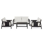 Khali 4 Piece Acacia Wood Outdoor Set