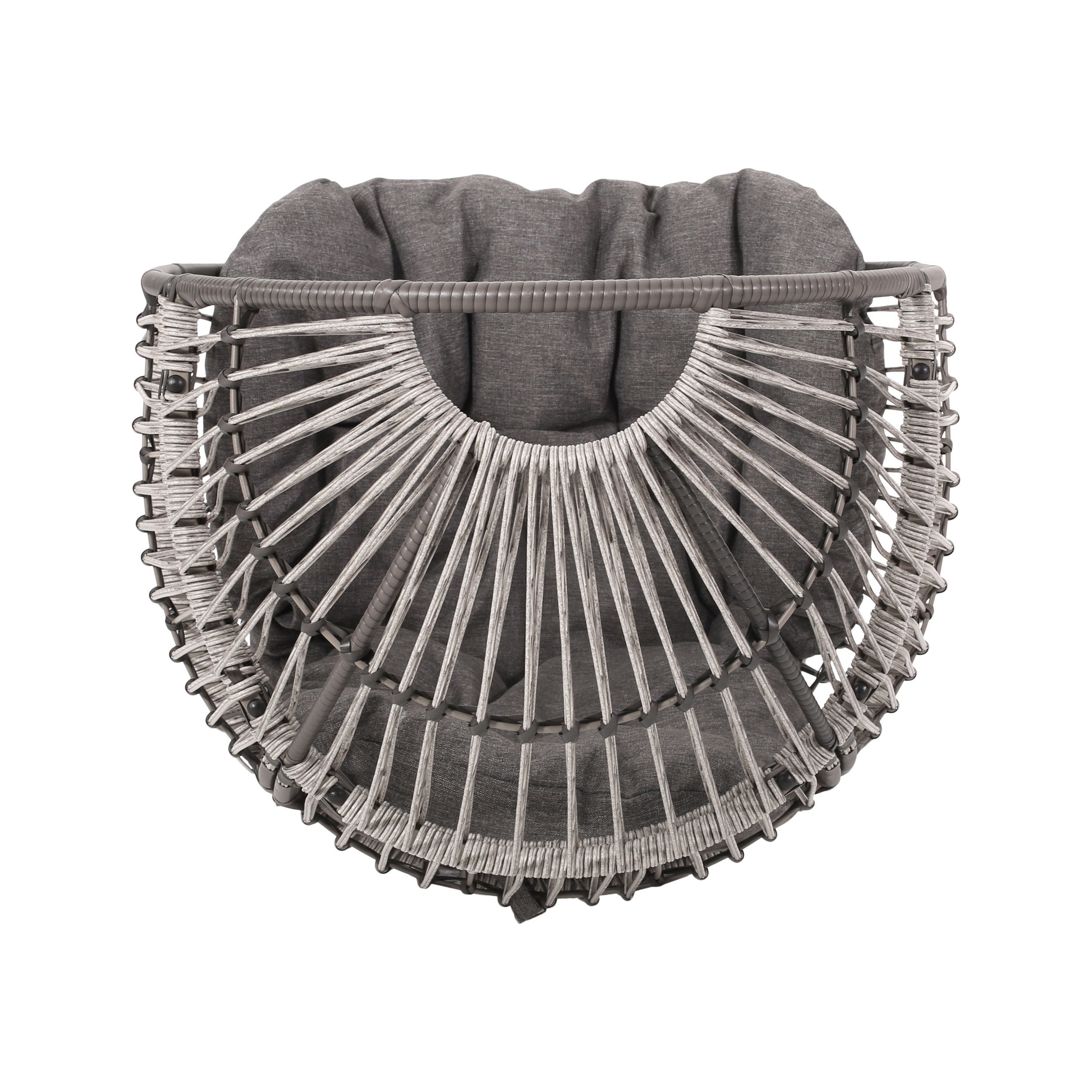 Lazulite Outdoor Egg Chair with Water-Resistant Cushion and Swivel Function