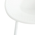 Rhodochrosite Outdoor Bar Stool with Diamond Mesh Pattern and Footrest, Set of 2